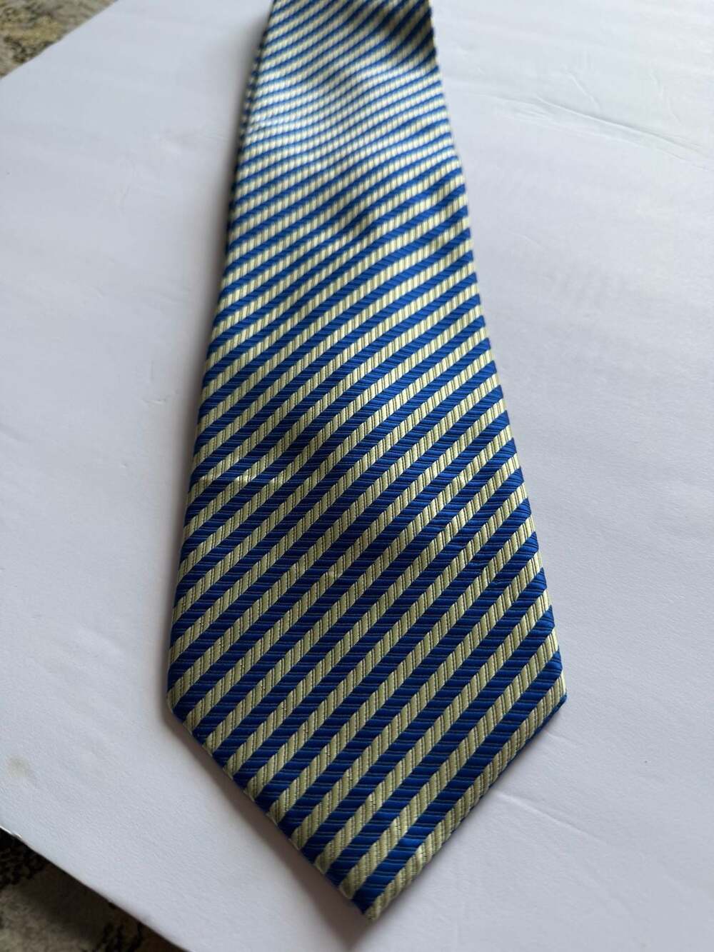 BOSS Hugo Boss Men's 100% Silk Striped Necktie, Made in Italy